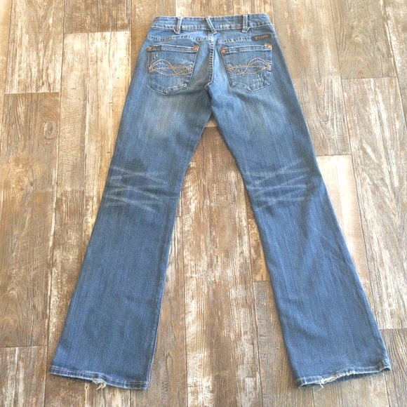 COWGIRL TUFF "Wild Thing" bootcut jeans sz 25x33L - Picture 4 of 13